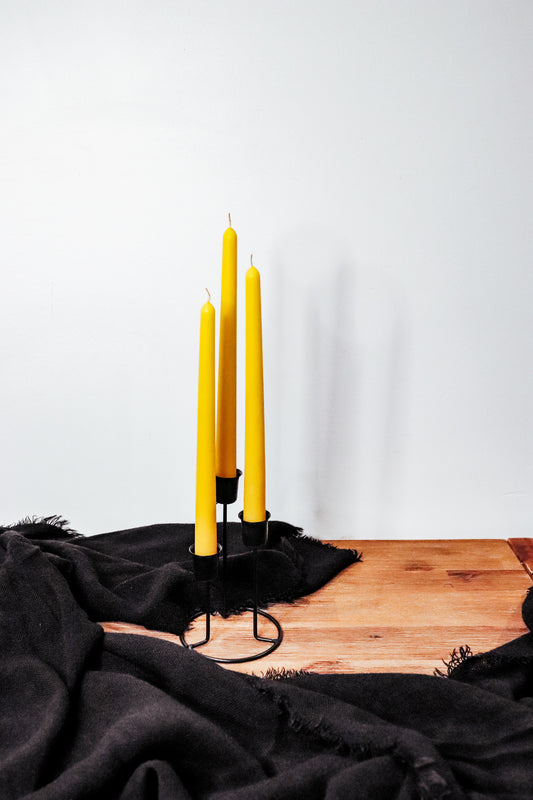 Pure Beeswax Taper Candles
